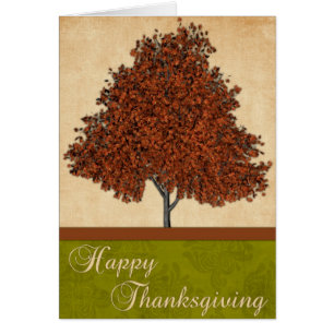 Arbre d'automne : Carte de voeux Bon thanksgiving