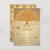 Arbre d'automne rustique RSVP avec lumières scinti (Devant / Derrière)