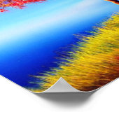 Arbre d'automne sur une affiche de falaise (Coin)