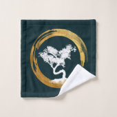 Arbre de bonsaïs. Cercle d'Enso de zen. Feng Shui (Gant de toilette)
