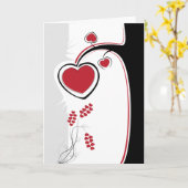 Arbre de carte d'amour (Fleur jaune)