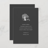 Arbre de carte de remerciements de sympathie de la (Devant / Derrière)