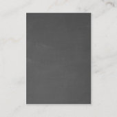 Arbre de carte de visite de professeur de la (Dos)