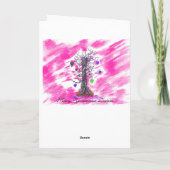 Arbre de carte de voeux de rose d'amour (Dos)