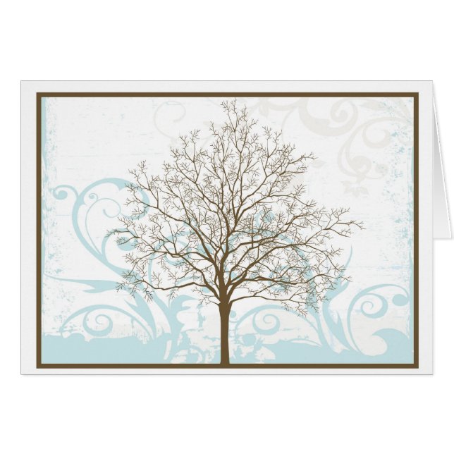 Arbre de carte vierge de la vie (Devant horizontal)