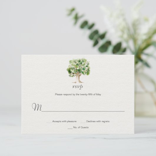 Arbre de chêne rustique RSVP | (Debout devant)