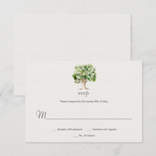 Arbre de chêne rustique RSVP | (Devant / Derrière)