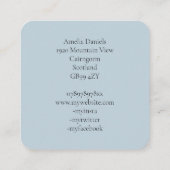 Arbre de chêne sur Carte de visite d'illustration  (Dos)