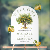 Arbre de citron Arche de mariage Bienvenue (Neutre)