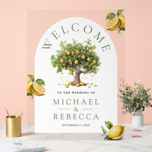 Arbre de citron Arche de mariage Bienvenue (Mariage)