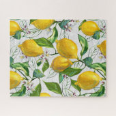 Arbre de citron soleil - Blanc - Puzzle (Horizontal)