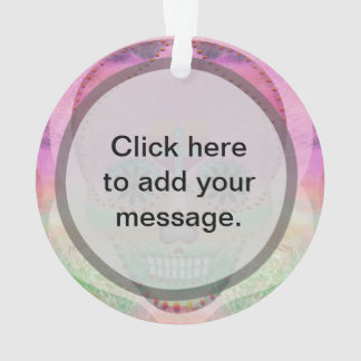 Arbre de coeur d'arc-en-ciel de crâne de sucre du