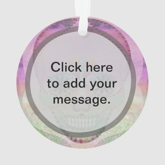 Arbre de coeur d'arc-en-ciel de crâne de sucre du (dos)