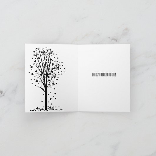 Arbre de coeurs Merci (Intérieur)