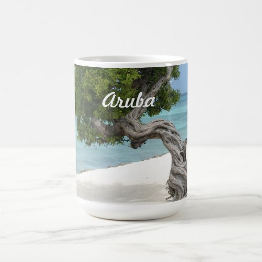Arbre de Divi Divi dans la tasse d'Aruba (Centre)