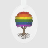 Arbre de drapeau d'arc-en-ciel de gay pride de la (devant)
