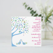 Arbre de fiançailles juif de faire-part de mariage (Debout devant)