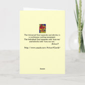 Arbre de floraison artistique de carte de journée (Dos)