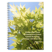 arbre de guérison, citation inspirante - carnet