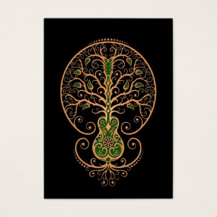 Arbre de guitare de la vie Brown et vert sur le