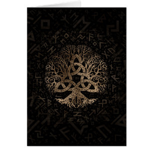 Arbre de la vie avec Triquetra sur le motif de