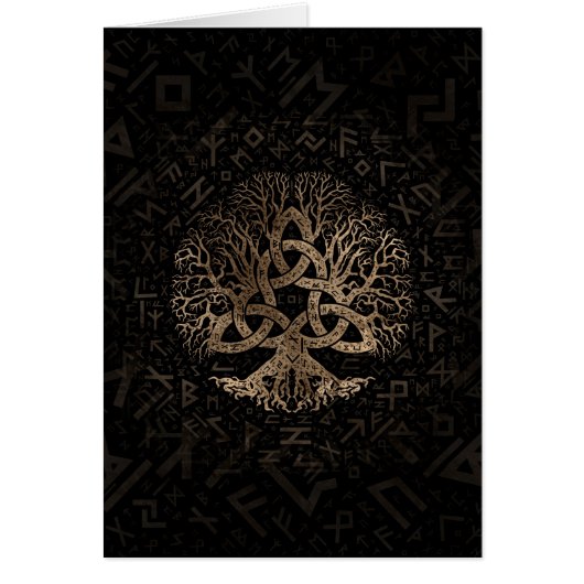 Arbre de la vie avec Triquetra sur le motif de (Devant)