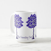 Arbre de l'amitié - Mug Bleu et Blanc (Devant gauche)