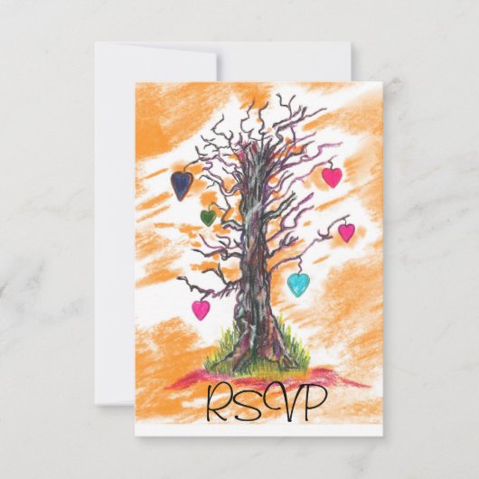 Arbre de l'amour Orange RSVP (Devant)