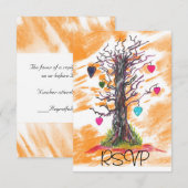 Arbre de l'amour Orange RSVP (Devant / Derrière)