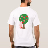 Arbre de l'amour T-shirt simple (design sur le dos (Dos)