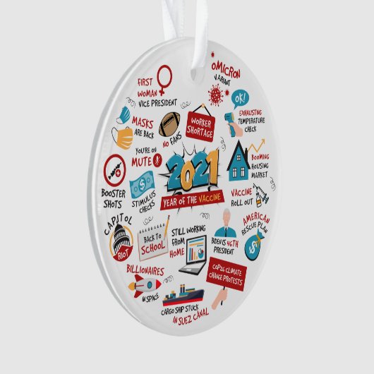 Arbre de l'année de vaccination pandémique de Noël (devant)