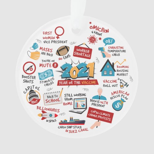 Arbre de l'année de vaccination pandémique de Noël (devant)