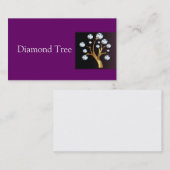 Arbre de logo de carte de visite de diamants (Devant / Derrière)