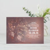 Arbre de lumières à cordes Invitations de mariage  (Debout devant)