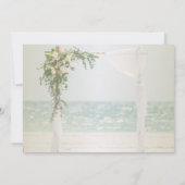 Arbre de mariage de plage floral Save The Date (Dos)