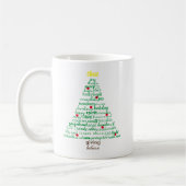 Arbre de mots de Noël - Tasse (Gauche)