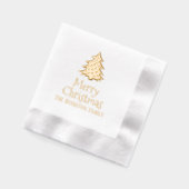 Arbre de Noël #1 Salutation de Noël Nom de famille (Gauche)