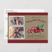 Arbre de Noël 2 photo Carte de Noël (Devant / Derrière)