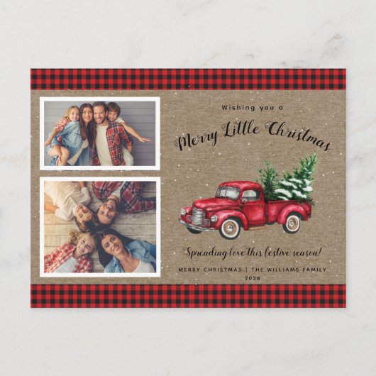 Arbre de Noël 2 photo Carte de Noël (Devant)