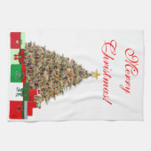 Arbre de Noël 2 serviettes de cuisine (Horizontal)