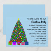 Arbre de Noël #3-2 Carte d'invitation (Devant / Derrière)
