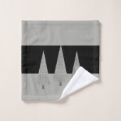 Arbre de Noël à motif de pied de cheminée Monogram (Gant de toilette)