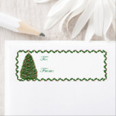 Arbre de Noël adhésif et étiquettes cadeaux Holly (En situation)