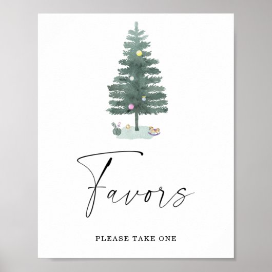 Arbre de Noël - Affiche de faveurs (Devant)