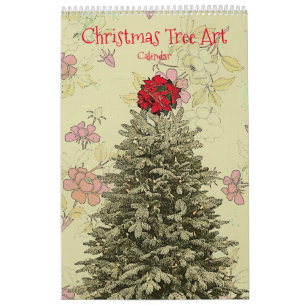 Arbre de Noël Année autour Calendrier