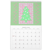 Arbre de Noël Année autour Calendrier (Mar 2026)