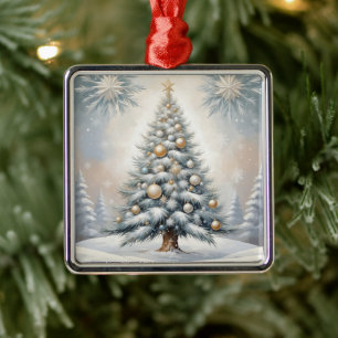 Arbre de Noël Art déco avec ornements luxuriants d