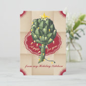 Arbre de Noël Artichoke de la cuisine de carte (Debout devant)