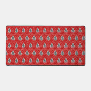 Arbre de Noël artistique Motif gris rouge vacances