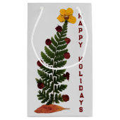 Arbre de Noël aux fleurs séchées - Sac cadeau Y (Dos)